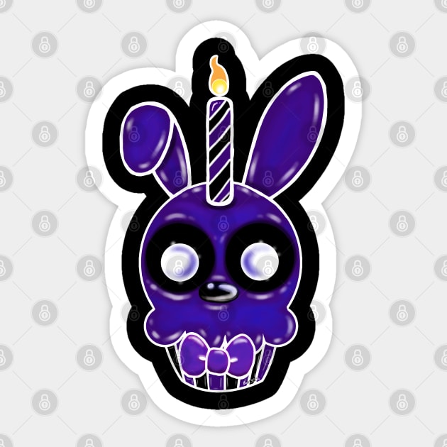 Shadow Bonnie Cupcake Sticker by Bat13SJx